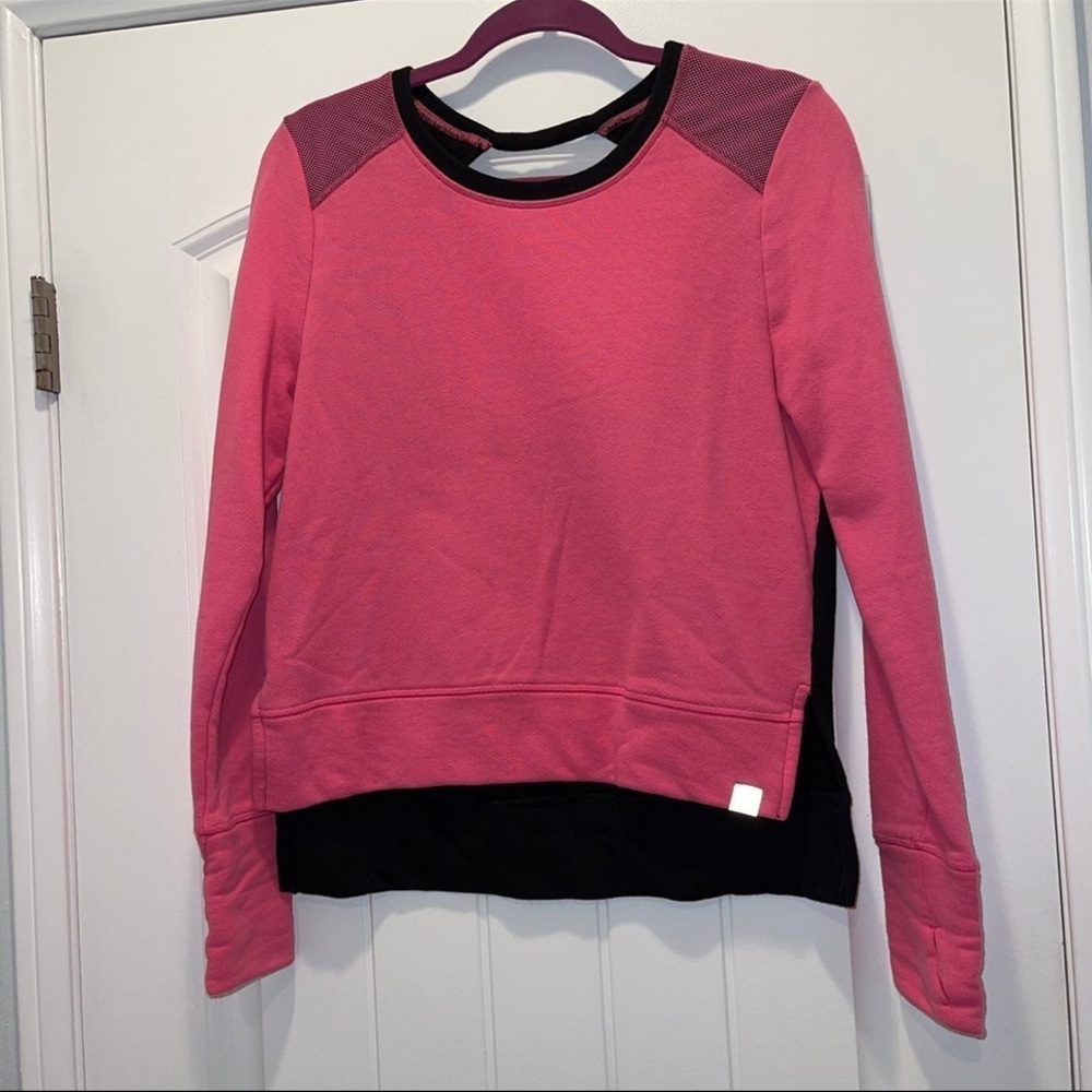 Victoria’s Secret Pink and Black Long Sleeve sweater Top